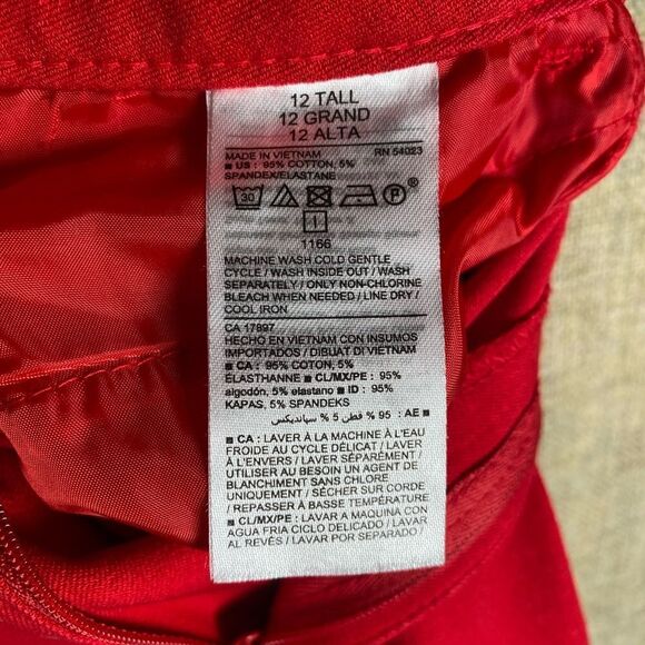 Very nice red Old Navy 3/4 pants sz 12 - Picture 4 of 5